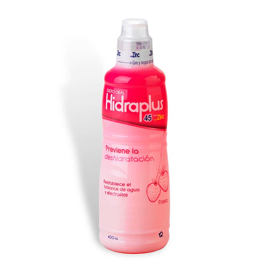 HIDRAPLUS 45 + ZINC FRESA 400 ML