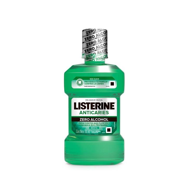 LISTERINE ANTICARIES ZERO ALCOHOL 180 ML
