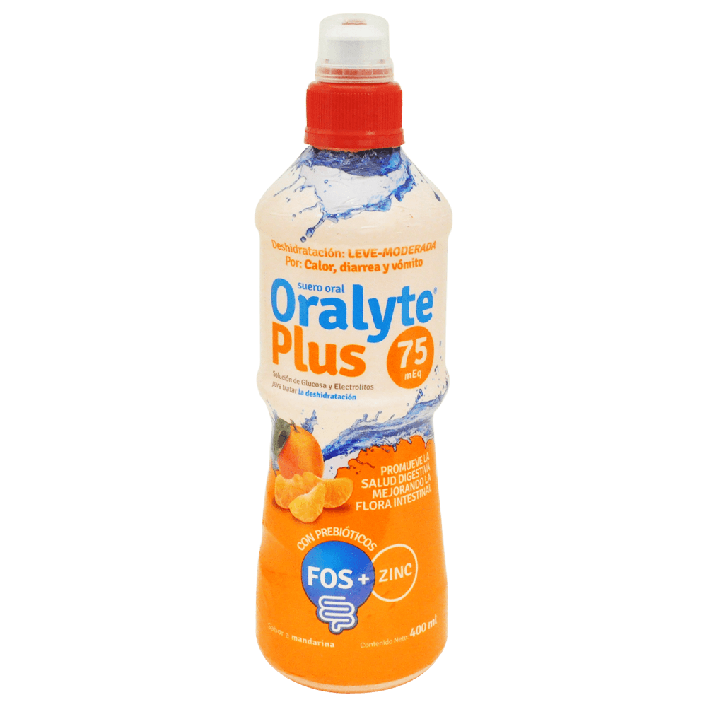 ORALYTE PLUS 75 + ZINC MANDARINA 400 ML