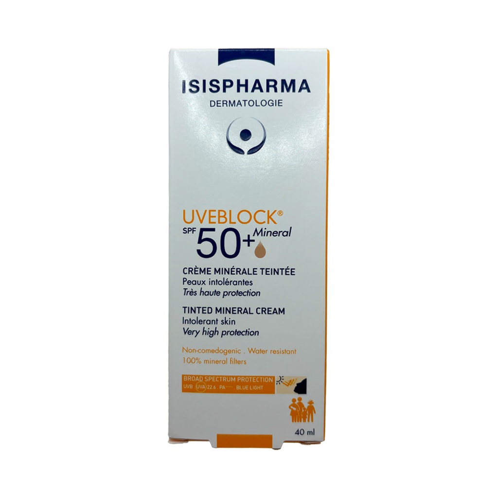 UVEBLOCK SPF50+ MINERAL TINTE 40 ML