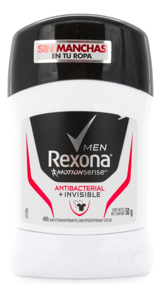 REXONA MEN BARRA ANTIBACTERIAL INVISIBLE 50 G