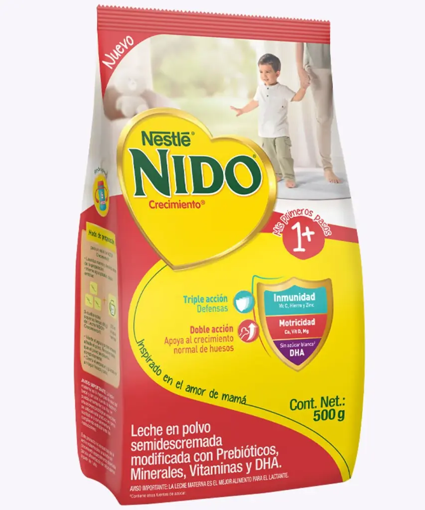 NIDO CRECIMIENTO DHA +1 500 G FUNDA