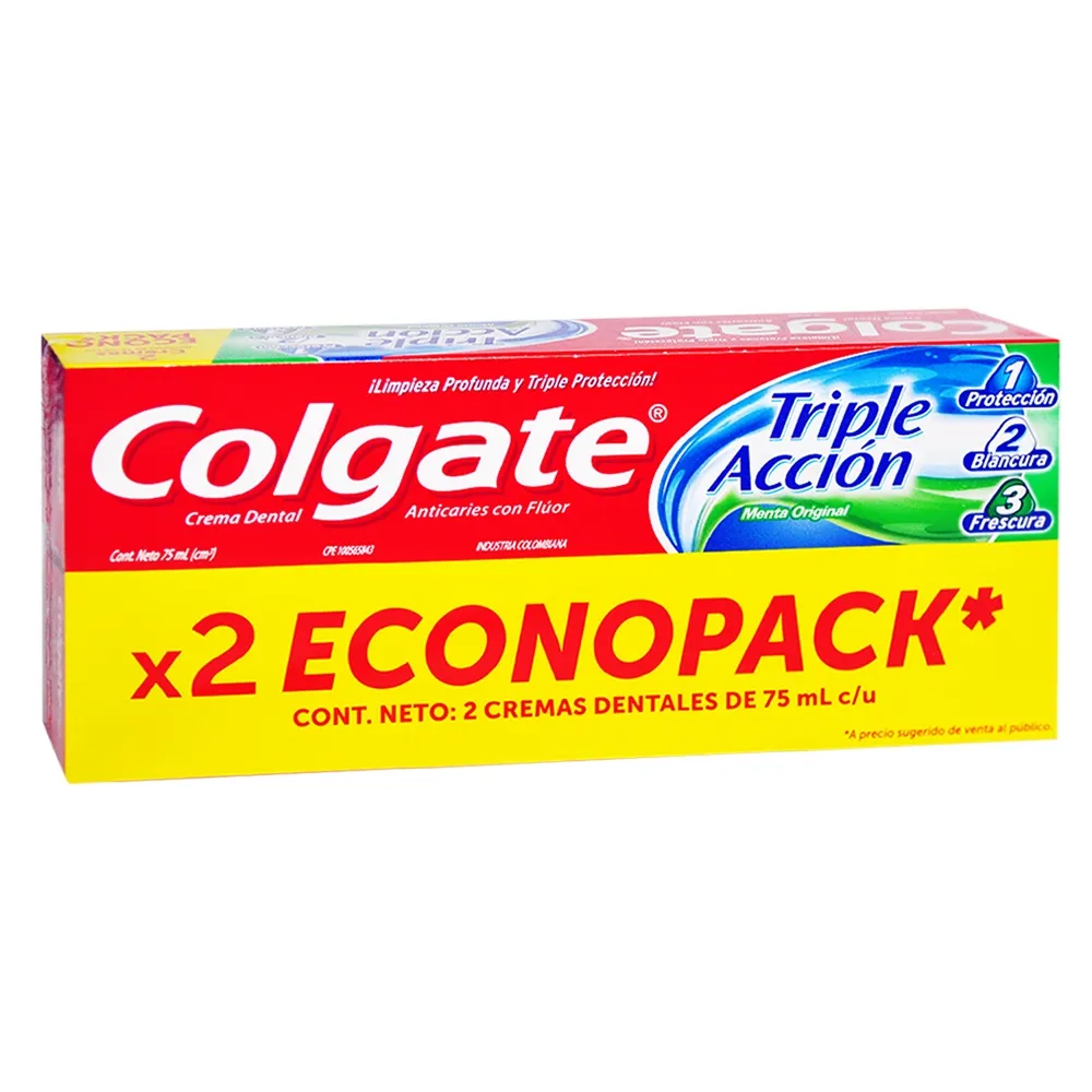 COLGATE PASTA TRIPLE ACCION 75 ML COMBO