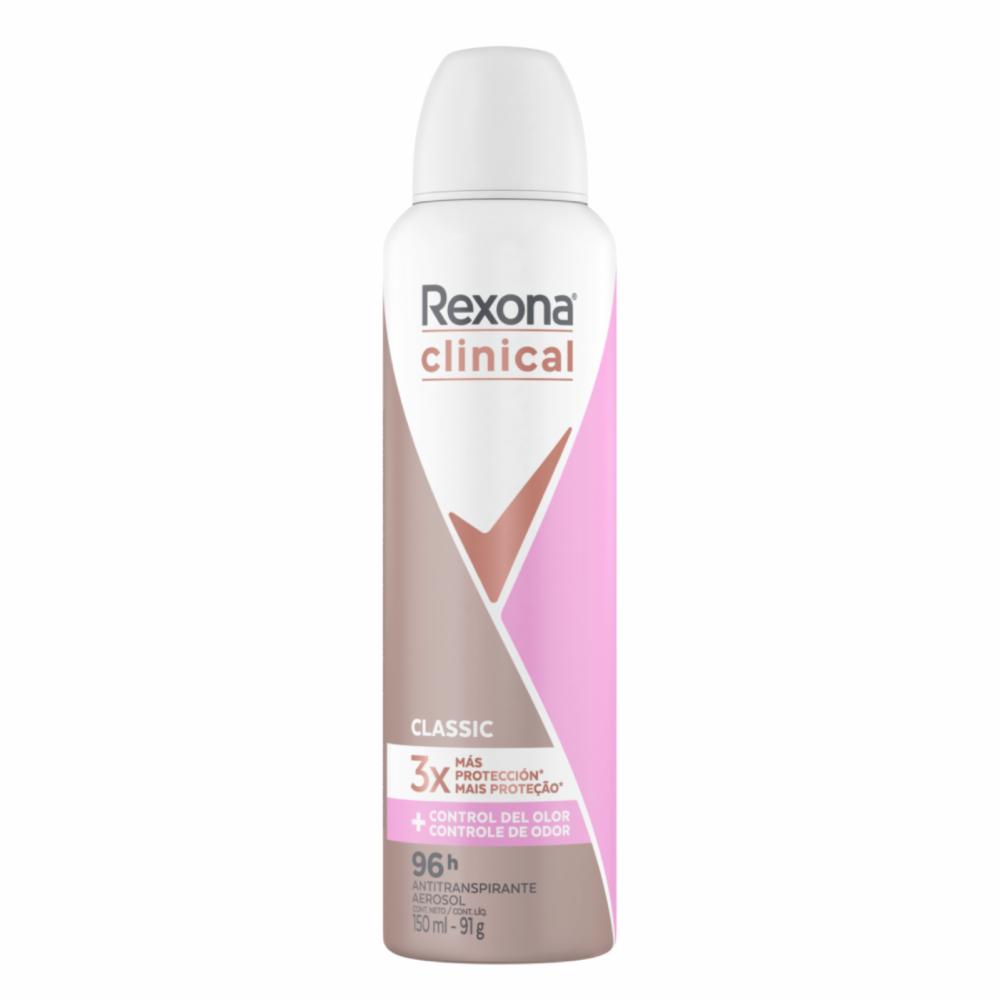 REXONA CLINICAL MUJER EXPERT AEROSOL CLASSIC 150 ML