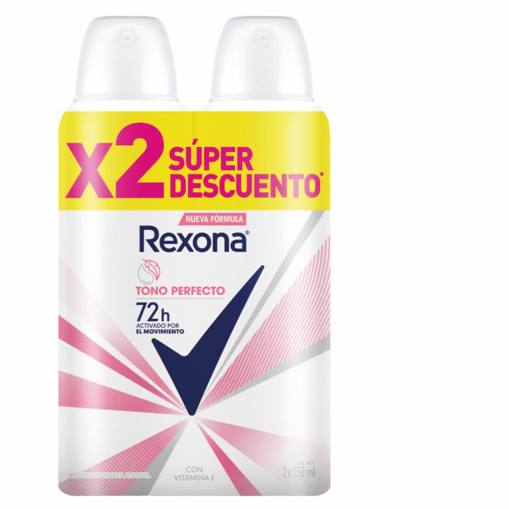 REXONA SPRAY TONO PERFECTO COMBO X 2
