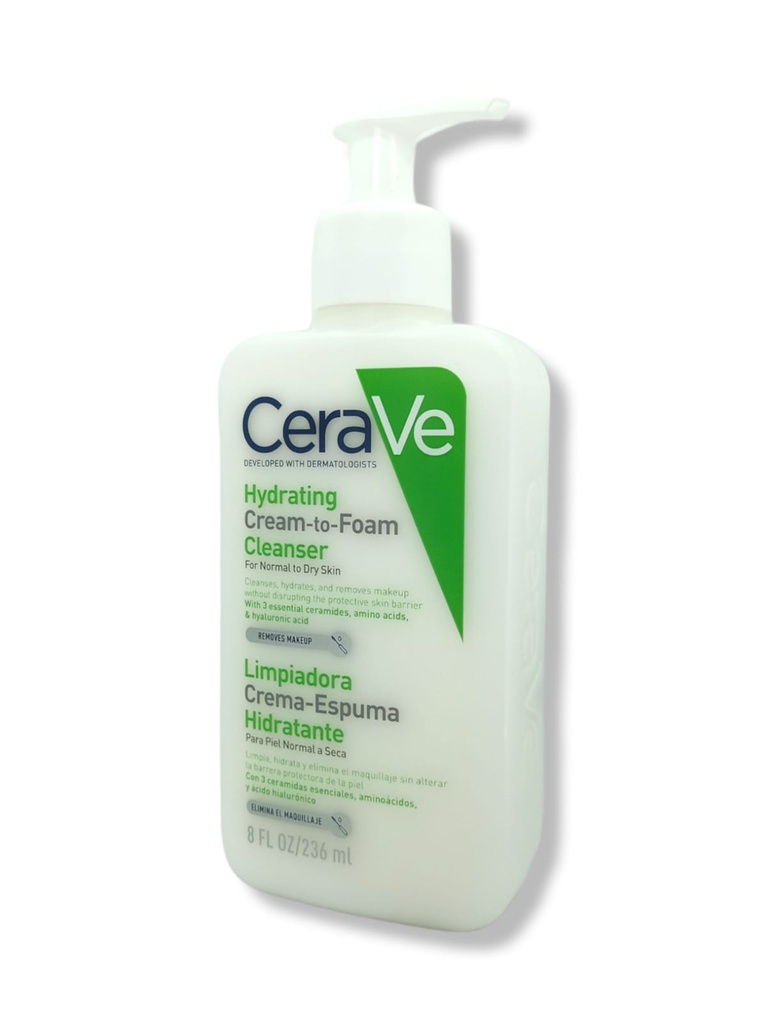 CERAVE LIMPIADORA CREMA-ESPUMA HIDRATANTE 236 ML