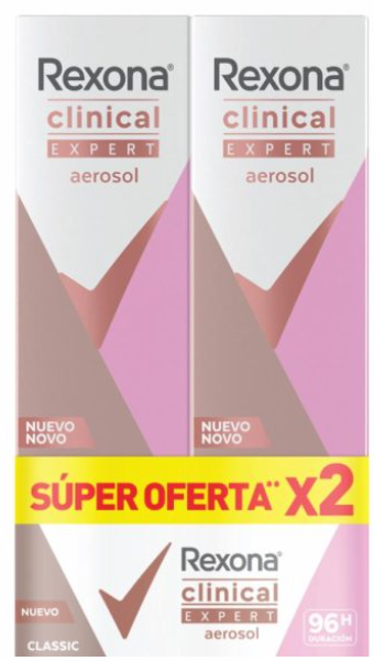 REXONA CLINICAL EXPERT CLASSIC SPRAY COMBO X 2