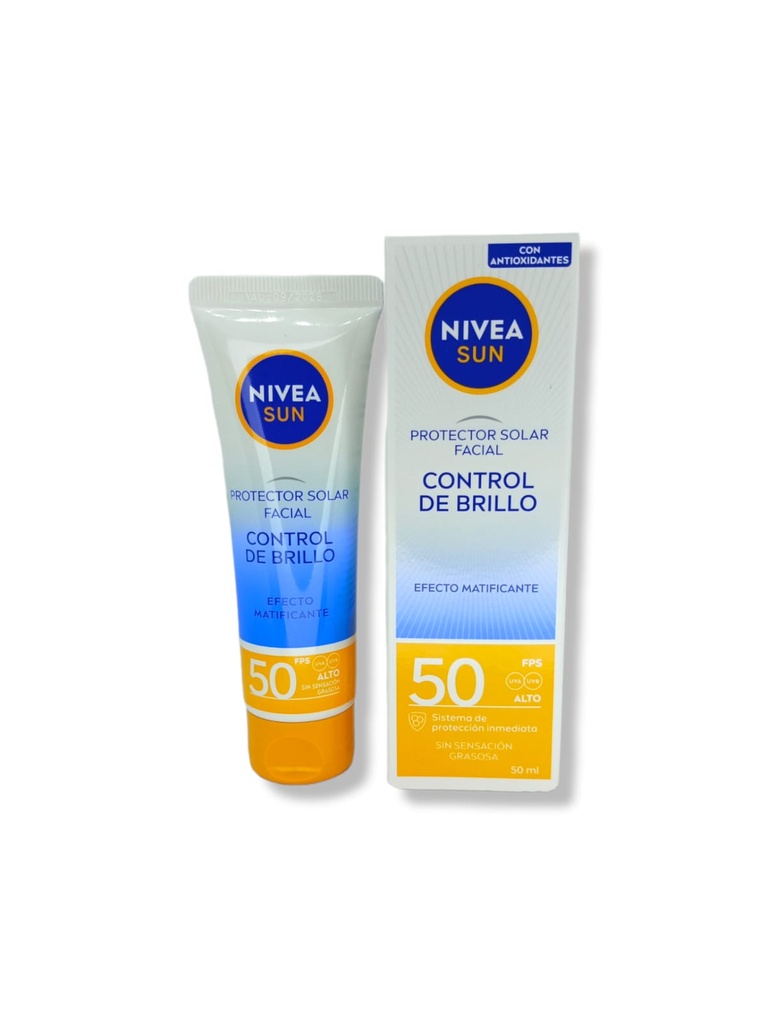 NIVEA SUN PROTECTOR SOLAR CONTROL BRILLO FPS50 50 ML