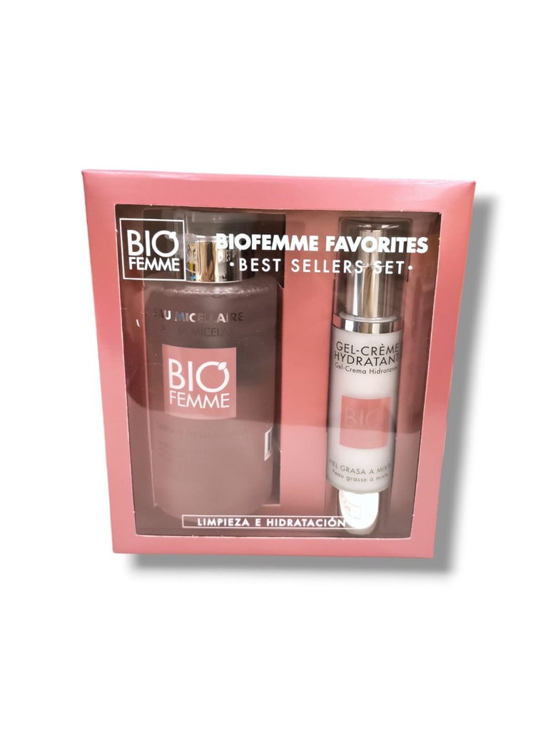 BIOFEMME FAVORITE AGUA MICELAR + GEL CREMA SET