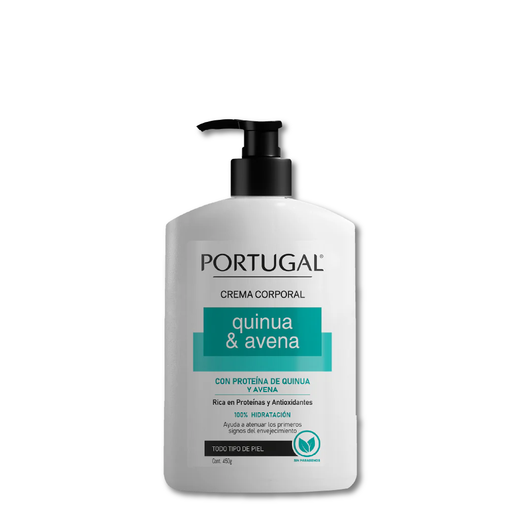 PORTUGAL QUINUA Y AVENA CREMA CORPORAL 450G