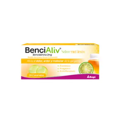 BENCIALIV CARAMELO MIEL LIMON SOBRES X 4