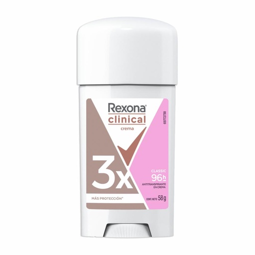 [75076818] REXONA CLINICAL CREMA WOMEN CLASSIC 58 G
