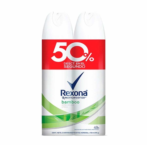 [7702006200998] REXONA WOMAN SPRAY BAMBOO X 2