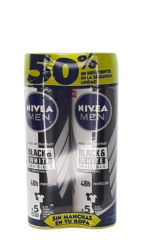 [7861122005099] NIVEA MEN SPRAY BLACK WHITE COMBO X 2