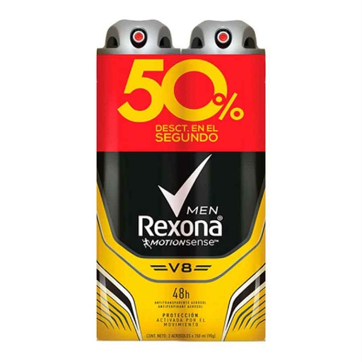 [7702006914949] REXONA MEN SPRAY V8 COMBO X 2