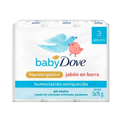 [7702191662960] DOVE JABON BABY HUMECTACION X 3