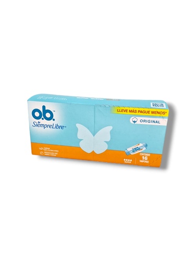 [7891010254803] TAMPONES OB-SIN APLICADOR SUPER X 16