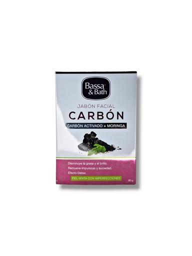 [7861011211105] BASSA JABON BATH FACIAL CARBON 90 G