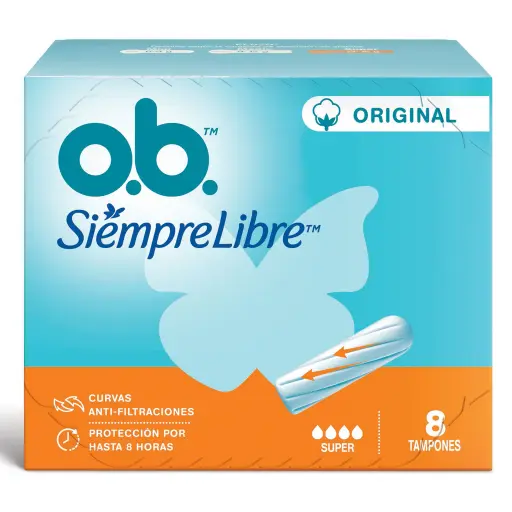 [7891010254780] TAMPONES OB SIN APLICADOR SUPER X 8