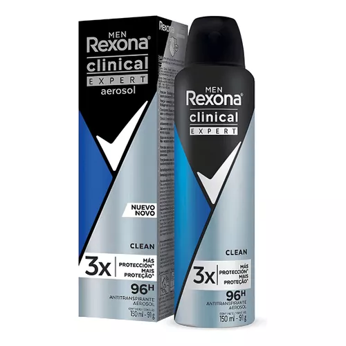 [7506306214972] REXONA CLINICAL MEN EXPERT AEROSOL CLEAN 150 ML