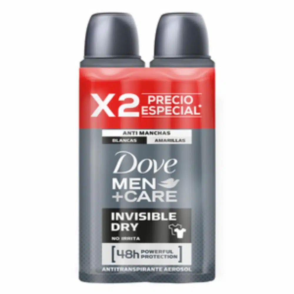 [7702006400299] DOVE SPRAY MEN CARE INVISIBLE DRY COMBO X 2