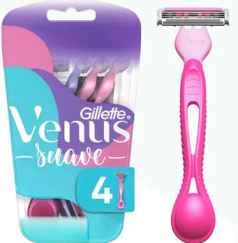 [7702018072408] PRESTOBARBA GILLETE VENUS SUAVE X 4 *