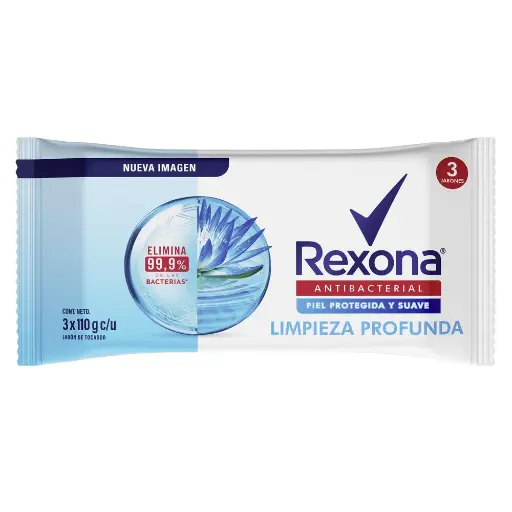 [7702006405690] REXONA JABON LIMPIEZA PROFUNDA  110 GR